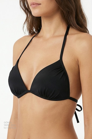 Penti Siyah Mini Üçgen Bikini Üstü