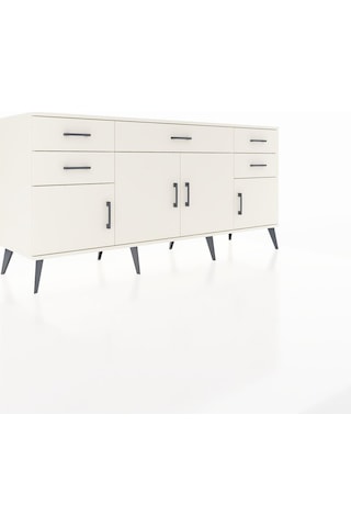 Hyperion Konsol Tek Raflı 5 Çekmeceli 4 Kapaklı 176x44x83 Aytaşı-aytaşı Aytası
