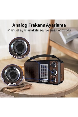 Magicvoice Usr11 Portatif Analog Radyo Fm-usb-sd/mmc-aux 88-108 Fm Frekans Aralığı