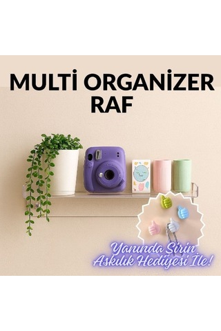Delux Serisi Dekoratif Askı Mutfak Düzenleyici Banyo Düzeni Multi Organizer Raf Çok Renkli
