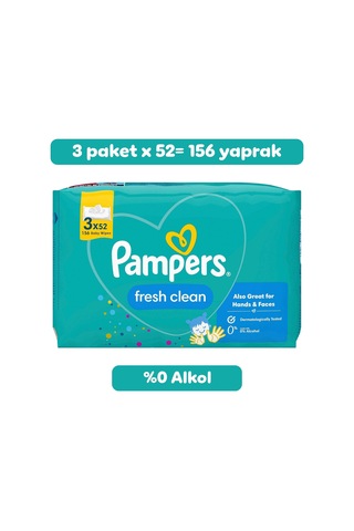 Prima Pampers Islak Bebek Mendili 3'lü 156 Islak Mendil 8690010023711