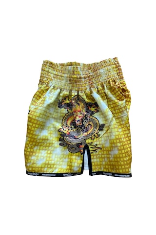 Dijital Özel Tasarım Kıck Boks Şort Djt-106 Sarı