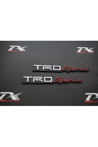 Toyota Trd Sportivo Çamurluk 3M 3D Krom Metal Logo Amblem New Sty (547919582)