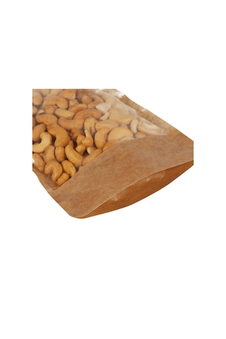 Packanya Kraft Geniş Pencereli Doypack 100'lü 13 x 22.5 + 3.5 CM