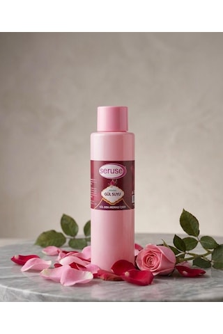Seruse Gıdaya Eklenebilir İçilebilir Gıdaya Uygun Gül Aromalı Gül Suyu 400 ML