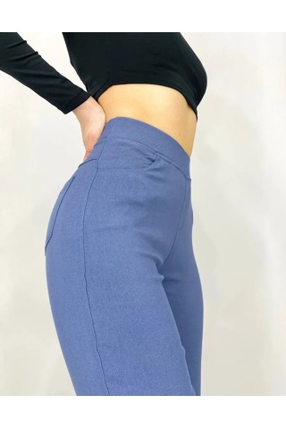Natasha Beautıful Lastikli Jegging / Tüysüz 57213471 Açık Mavi