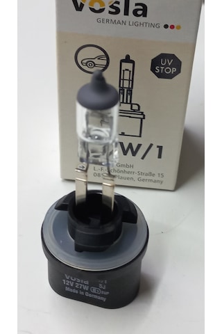 12v 27w Vosla Madeın Germany H27 880 Duz Soket Ampül Halogen Adet