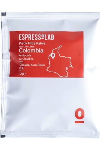 Colombia Antioquia La Claudina Pratik Filtre Kahve 5'li Paket | Hızlı Ve Kolay Demleme