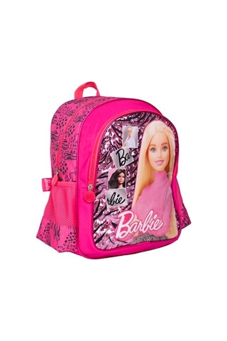 Barbie Okul Çantası Pembe Çift Bölmeli Çok Renkli Barbie Okul Çantası Pembe Çift Bölmeli Çok Renkli