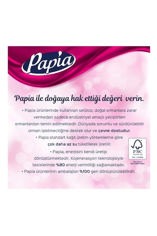 Papia 3 Katlı Egzotik Parfümlü Tuvalet Kağıdı 32 Rulo