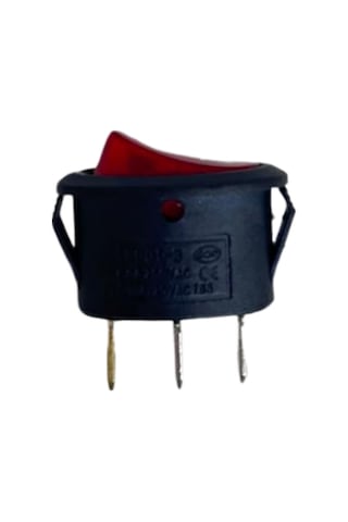 Oval On-off Işıklı Anahtar 3 Pin Switch 10 Adet