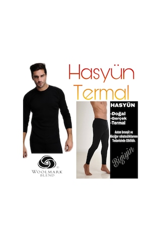 Hasyün İçlik Erkek Yün İçlik Termal İçlik Yün Takım