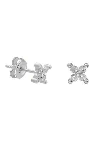 Mini Çiçek Küpe 717084 Silver Gümüş