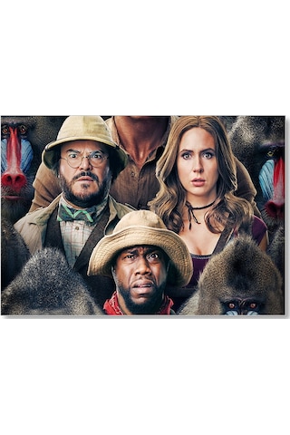 Cakasepetim Jumanji Sonraki Seviye Film Görseli Ahşap Mdf Tablo