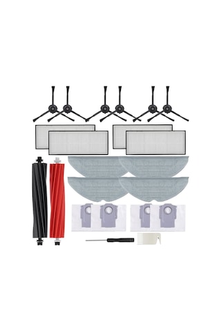 Leasetake Roborock S8 S8 Plus S8+ S8 Pro Ultra G20 Elektrikli Süpürge Parçaları İçin Ana Fırça Yan Fırça Filtre Paspas Toz Torbası