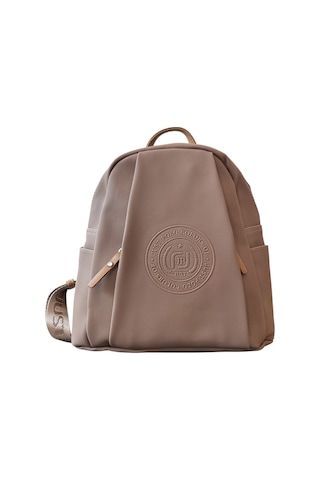Just Polo Jp6026 Kadın Günlük Fermuarlı Çok Bölmeli Orta Boy Sırt Çantası Ozt6026 Kum