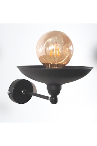 Siyah Metal Aplik e 27 Duy normal Duy Siyah