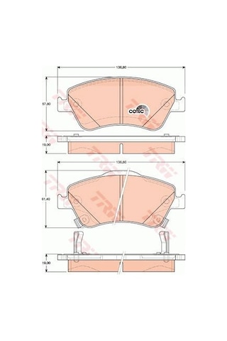 Toyota Corolla Uyumlu Ön Balata Benzinli Ingiliz Montaj 2007-2012 Trw