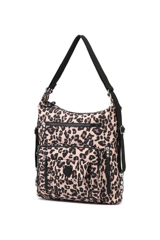 Hem Sırt Hem De Omuz Kadın Çantası Smart Bags 1205 Leopard Kahverengi