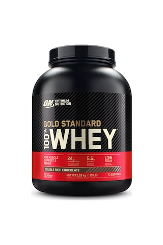 100% Whey Gold Standard Double Çikolata Aromalı 2.26kg 73 Servis Yüksek Protein Tozu Kas Gelişimi Çikolata