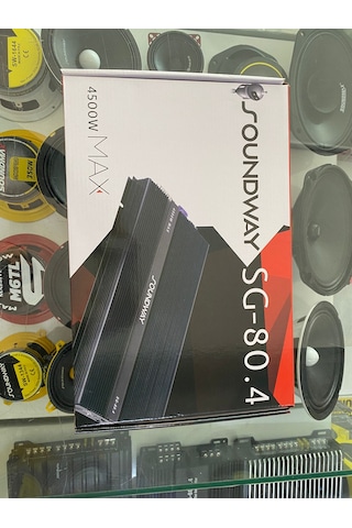 Soundway Sg-80.4 4500 Watt Oto Anfi 4 Kanal