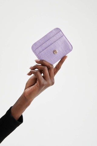 Defacto Kadın Suni Deri Croco Kartlık W2526AZNSPR46 Mor