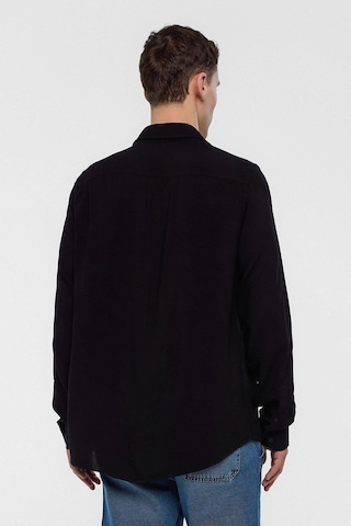 Backandbond Siyah Regular Fit Uzun Kollu Gömlek