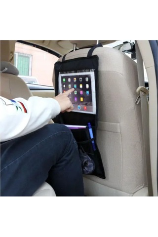 Araba Araç Içi Oto Koltuk Arkası Tablet Tutucu Pratik Cepli Eşya Düzenleyici Çantası Organizer