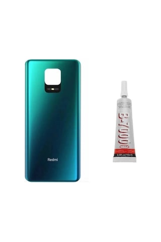 Redmi Note 9s Uyumlu - Note 9 Pro Arka Pil Kapağı Yapıştı Çok Renkli