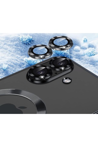Teknomoda Apple Uyumlu iPhone 17 Pro Max Kılıf Kamera Lens Korumalı Renkli Magsafe Şeffaf Silikon Turuncu Turuncu
