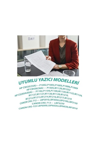 Ayrex Ysy Ce285a P1102 M1212nf M1217nfw P1109w 1102w 1600 Sayfa Verimli Uyumlu Toner Kartuş