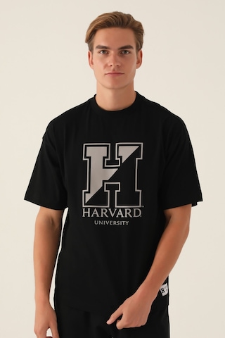 Harvard Universty Siyah Erkek T-shirt 5274-42840 Siyah