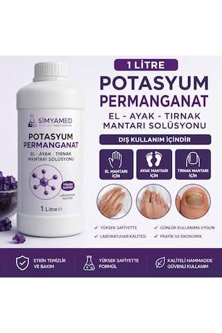 El Ayak Mantarı Tedavisi Potasyum Permanganat Çözeltisi