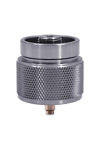 Yaleker Kamp Stovu Gaz Tankı Adaptörü, Mapp-coleman Lindal Valf Dönüştürücü, Alüminyum Ve Bakır, Leakproof, Otomatik Kapatma, 34g Gümüş