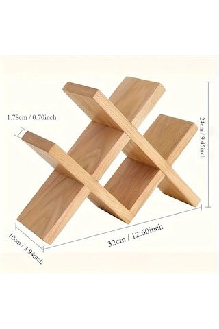 Maxaccess Avrupa Tarzı Ahşap Şarap Rafı: Çoklu Şişe Yuvası, Ev Dekorasyonu İçin