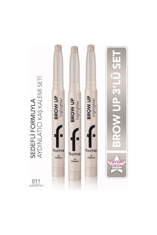 Flormar Brow Up Asansörlü Kalem Aydınlatıcı Seti 011 Diamond