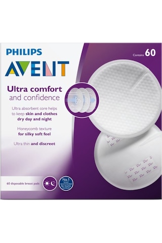 Philips Avent SCF254/61 Ultra Comfort Tek Kullanımlık Göğüs Pedi 60'lı