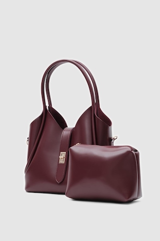 Shule Bags Cindy El Ve Çapraz Çanta Bordo Bordo