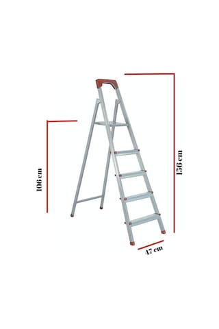 Ze Zigana Ev Gereçleri 4+1 Ev Tipi 150kg Taşıma Kapasiteli Profil Merdiven
