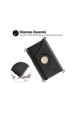 Sm Galaxy Uyumlu Tab A 10.0 P580-p585 360 Derece Döner Standlı Kılıf- 5775