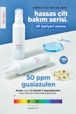 Derma Factory Guaiazulene İçeren Hassas Bakım Esansı Derma Factory Be Zero Essence 150ml