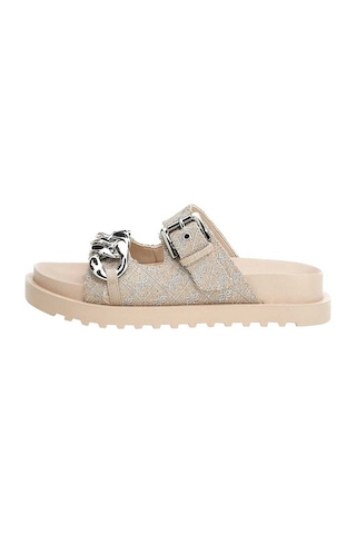 Beige / Silver Kadın Guess Footwear Dress Kadın Sandalet FL6FATFA