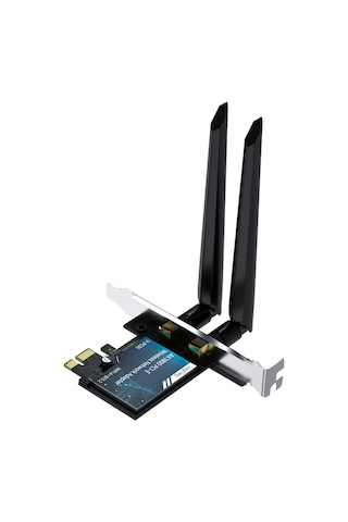 Veggieg Ax1800 Wi-fi 6 Alıcı Ve Bluetooth 5.2 Adaptör 5db Dual Anten Pcıe Wifi Ağ Kartı