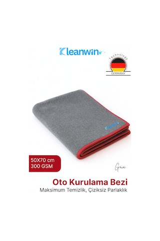 Gaia Mikrofiber Bez 300 Gsm 50x70 Cm Oto Kurulama Havlusu Araç Yıkama Ve Cam Temizlik Bezi