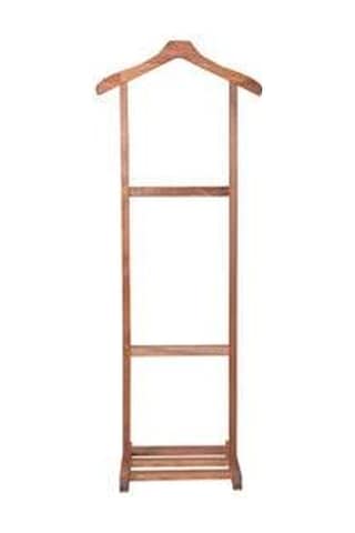 Ahşap Dilsiz Uşak Elbise Askısı Tekli Dilsizuşak Askılık N11.152 Meşe