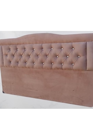 Dk 150'lık Tay Tüyü Tarçın Kumaş Dolgun Kapitone El Yapımı Çift Kişilik Başlık