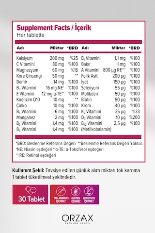 Ocean Daily One Energy 30 Tablet 2 Adet