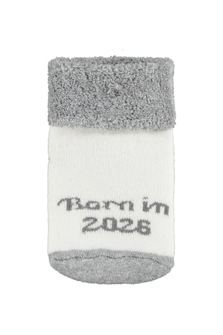 Civil Baby Born Kıvrık Havlu 6-18 Ay 2'li Bebek Erkek Çorap Set Standart