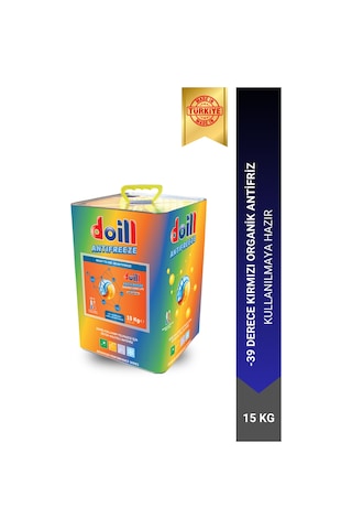 Doill -39 / -40 Derece Hazır Karışım 15 Kilogram Kırmızı Organik Antifriz - G12