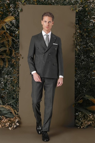 Efor Tk 884 Slim Fit Füme Klasik Takım Elbise Füme